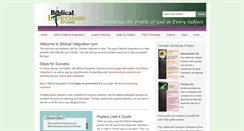 Desktop Screenshot of biblicalintegration.com
